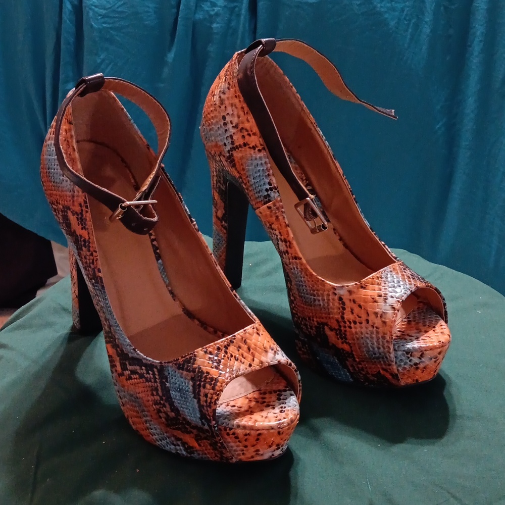 Snakeskin Heels